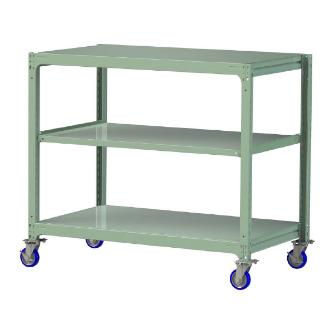 山金工業（株） 中量ラック移動式(150kg/段) H1200 3段 ウレタンキャスター 3SC 中量ラック　移動式 3SC4591-3GUF