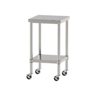 山金工業（株） ステンレスワークテーブル 移動式 H827 SUS430 棚板付きタイプ WBC ステンレステーブル（ＳＵＳ４３０）移動式 WBC-4545-U75-H827