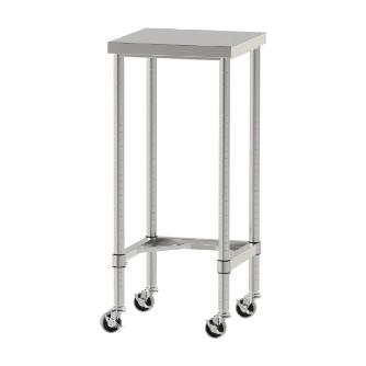 山金工業（株） ステンレスワークテーブル 移動式 H1037 SUS430 コの字タイプ WTC ステンレステーブル（ＳＵＳ４３０）移動式 WTC-4545-U75-H1037