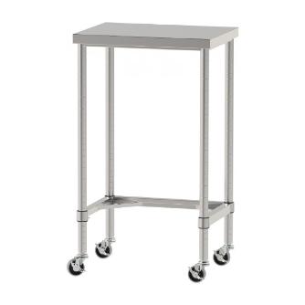 山金工業（株） ステンレスワークテーブル 移動式 H1037 SUS430 コの字タイプ WTC ステンレステーブル（ＳＵＳ４３０）移動式 WTC-6045-U75-H1037