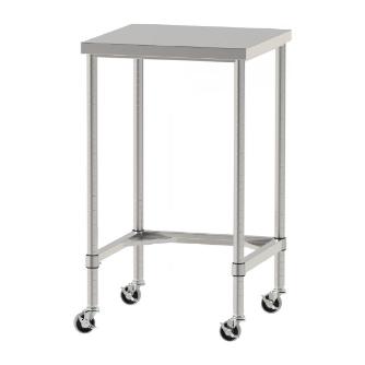 山金工業（株） ステンレスワークテーブル 移動式 H1037 SUS430 コの字タイプ WTC ステンレステーブル（ＳＵＳ４３０）移動式 WTC-6060-U75-H1037