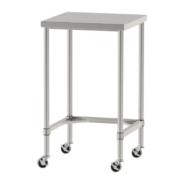 山金工業（株） ステンレスワークテーブル 移動式 H1037 SUS430 コの字タイプ WTC ステンレステーブル（ＳＵＳ４３０）移動式 WTC-6060-U75-H1037