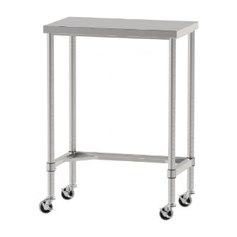 山金工業（株） ステンレスワークテーブル 移動式 H1037 SUS430 コの字タイプ WTC ステンレステーブル（ＳＵＳ４３０）移動式 WTC-7545-U75-H1037