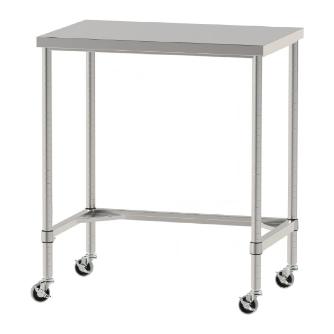 山金工業（株） ステンレスワークテーブル 移動式 H1037 SUS430 コの字タイプ WTC ステンレステーブル（ＳＵＳ４３０）移動式 WTC-9060-U75-H1037