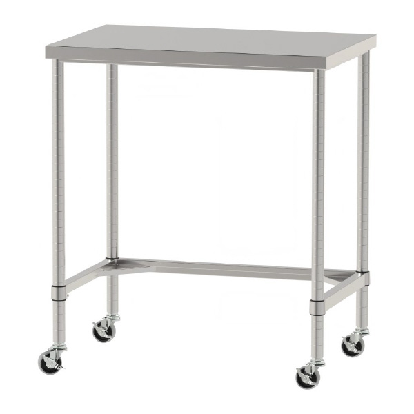 山金工業（株） ステンレスワークテーブル 移動式 H1037 SUS430 コの字タイプ WTC ステンレステーブル（ＳＵＳ４３０）移動式 WTC-9060-U75-H1037