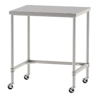山金工業（株） ステンレスワークテーブル 移動式 H1037 SUS430 コの字タイプ WTC ステンレステーブル（ＳＵＳ４３０）移動式 WTC-9075-U75-H1037
