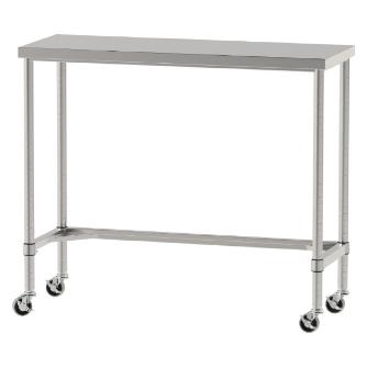 山金工業（株） ステンレスワークテーブル 移動式 H1037 SUS430 コの字タイプ WTC ステンレステーブル（ＳＵＳ４３０）移動式 WTC-12045-U75-H1037