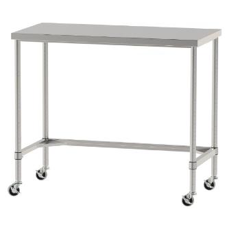 山金工業（株） ステンレスワークテーブル 移動式 H1037 SUS430 コの字タイプ WTC ステンレステーブル（ＳＵＳ４３０）移動式 WTC-12060-U75-H1037