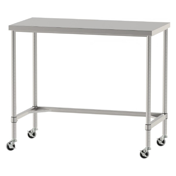 山金工業（株） ステンレスワークテーブル 移動式 H1037 SUS430 コの字タイプ WTC ステンレステーブル（ＳＵＳ４３０）移動式 WTC-12060-U75-H1037