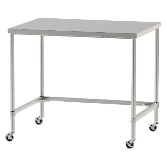 山金工業（株） ステンレスワークテーブル 移動式 H1037 SUS430 コの字タイプ WTC ステンレステーブル（ＳＵＳ４３０）移動式 WTC-12090-U75-H1037