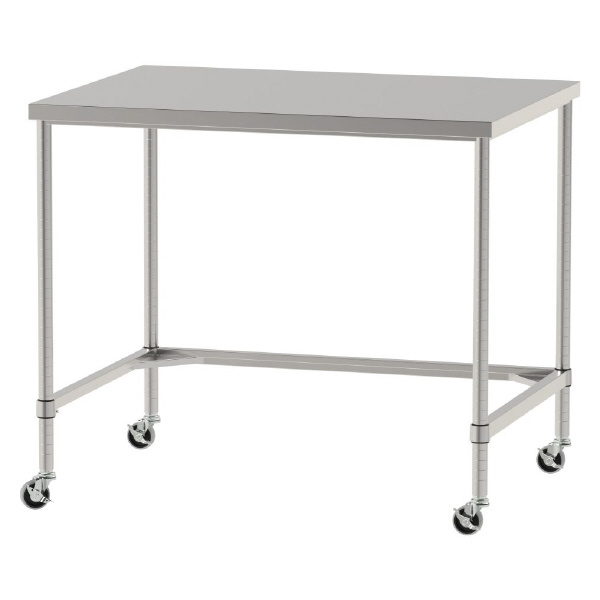 山金工業（株） ステンレスワークテーブル 移動式 H1037 SUS430 コの字タイプ WTC ステンレステーブル（ＳＵＳ４３０）移動式 WTC-12090-U75-H1037