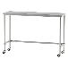 山金工業（株） ステンレスワークテーブル 移動式 H1037 SUS430 コの字タイプ WTC ステンレステーブル（ＳＵＳ４３０）移動式 WTC-15045-U75-H1037