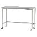 山金工業（株） ステンレスワークテーブル 移動式 H1037 SUS430 コの字タイプ WTC ステンレステーブル（ＳＵＳ４３０）移動式 WTC-15060-U75-H1037