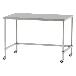 山金工業（株） ステンレスワークテーブル 移動式 H1037 SUS430 コの字タイプ WTC ステンレステーブル（ＳＵＳ４３０）移動式 WTC-15090-U75-H1037