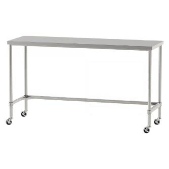 山金工業（株） ステンレスワークテーブル 移動式 H1037 SUS430 コの字タイプ WTC ステンレステーブル（ＳＵＳ４３０）移動式 WTC-18060-U75-H1037