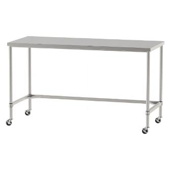 山金工業（株） ステンレスワークテーブル 移動式 H1037 SUS430 コの字タイプ WTC ステンレステーブル（ＳＵＳ４３０）移動式 WTC-18075-U75-H1037