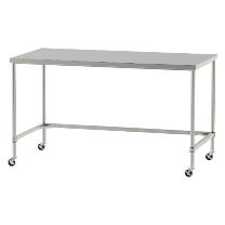 山金工業（株） ステンレスワークテーブル 移動式 H1037 SUS430 コの字タイプ WTC