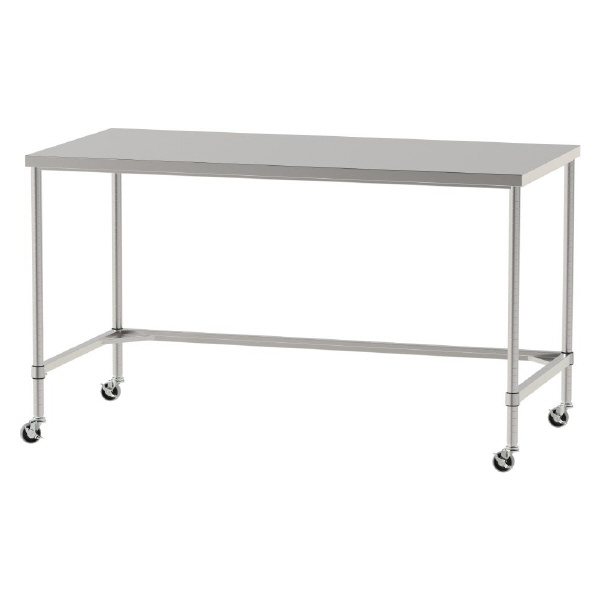 山金工業（株） ステンレスワークテーブル 移動式 H1037 SUS430 コの字タイプ WTC ステンレステーブル（ＳＵＳ４３０）移動式 WTC-18090-U75-H1037