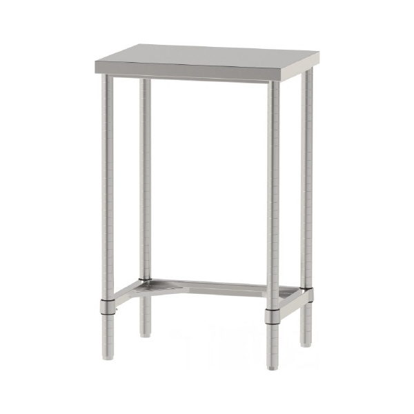 山金工業（株） ステンレスワークテーブル 固定式 H950 SUS304 コの字タイプ WTN ステンレステーブル（ＳＵＳ３０４）固定式 WTN-6045-H950