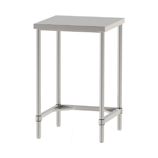 山金工業（株） ステンレスワークテーブル 固定式 H950 SUS304 コの字タイプ WTN ステンレステーブル（ＳＵＳ３０４）固定式 WTN-6060-H950