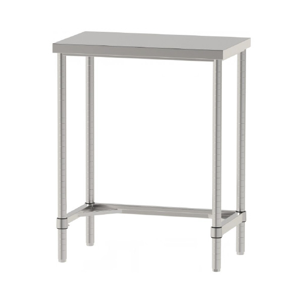 山金工業（株） ステンレスワークテーブル 固定式 H950 SUS304 コの字タイプ WTN ステンレステーブル（ＳＵＳ３０４）固定式 WTN-7545-H950