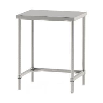 山金工業（株） ステンレスワークテーブル 固定式 H950 SUS304 コの字タイプ WTN ステンレステーブル（ＳＵＳ３０４）固定式 WTN-7560-H950