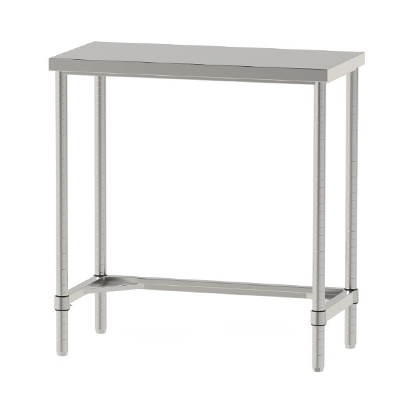 山金工業（株） ステンレスワークテーブル 固定式 H950 SUS304 コの字タイプ WTN ステンレステーブル（ＳＵＳ３０４）固定式 WTN-9045-H950