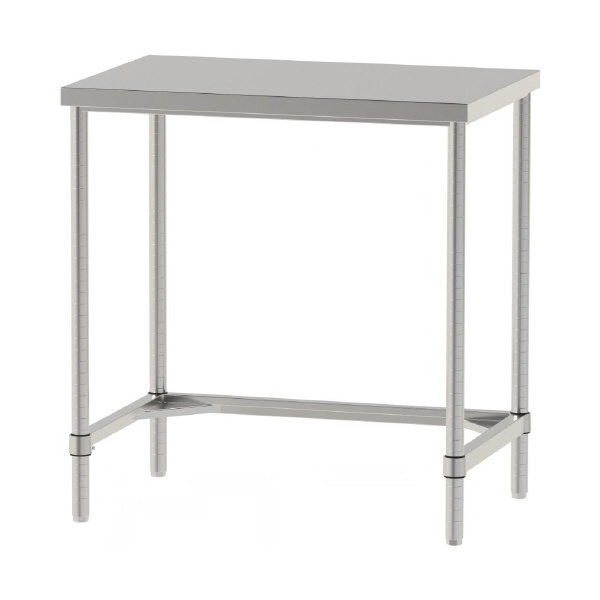 山金工業（株） ステンレスワークテーブル 固定式 H950 SUS304 コの字タイプ WTN ステンレステーブル（ＳＵＳ３０４）固定式 WTN-9060-H950