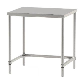 山金工業（株） ステンレスワークテーブル 固定式 H950 SUS304 コの字タイプ WTN ステンレステーブル（ＳＵＳ３０４）固定式 WTN-9075-H950