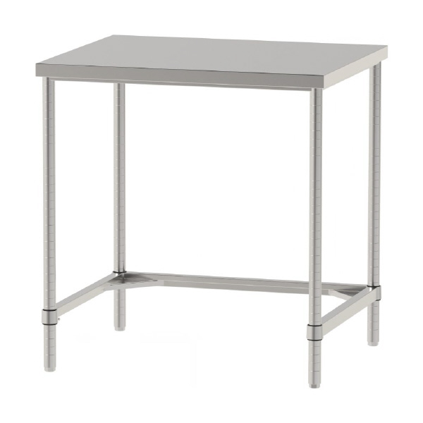 山金工業（株） ステンレスワークテーブル 固定式 H950 SUS304 コの字タイプ WTN ステンレステーブル（ＳＵＳ３０４）固定式 WTN-9075-H950