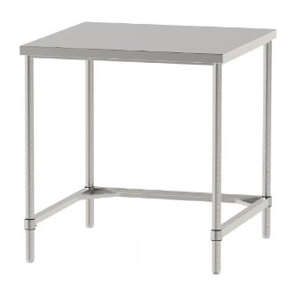 山金工業（株） ステンレスワークテーブル 固定式 H950 SUS304 コの字タイプ WTN ステンレステーブル（ＳＵＳ３０４）固定式 WTN-9090-H950