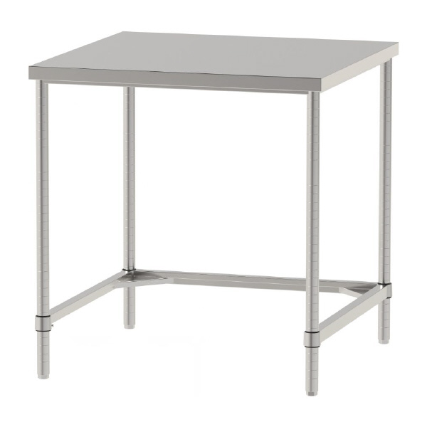 山金工業（株） ステンレスワークテーブル 固定式 H950 SUS304 コの字タイプ WTN ステンレステーブル（ＳＵＳ３０４）固定式 WTN-9090-H950