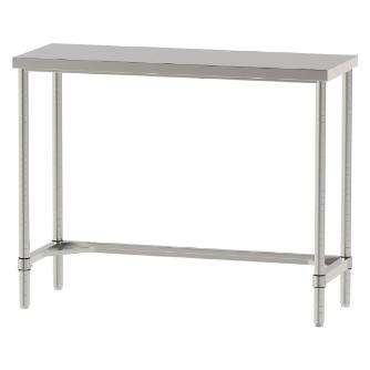 山金工業（株） ステンレスワークテーブル 固定式 H950 SUS304 コの字タイプ WTN ステンレステーブル（ＳＵＳ３０４）固定式 WTN-12045-H950