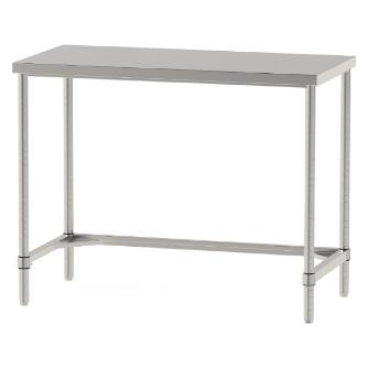 山金工業（株） ステンレスワークテーブル 固定式 H950 SUS304 コの字タイプ WTN ステンレステーブル（ＳＵＳ３０４）固定式 WTN-12060-H950