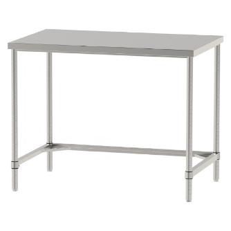山金工業（株） ステンレスワークテーブル 固定式 H950 SUS304 コの字タイプ WTN ステンレステーブル（ＳＵＳ３０４）固定式 WTN-12075-H950