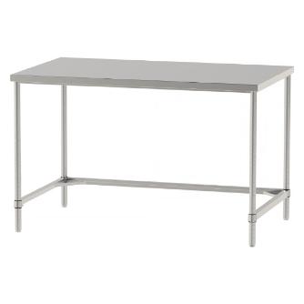 山金工業（株） ステンレスワークテーブル 固定式 H950 SUS304 コの字タイプ WTN ステンレステーブル（ＳＵＳ３０４）固定式 WTN-15090-H950