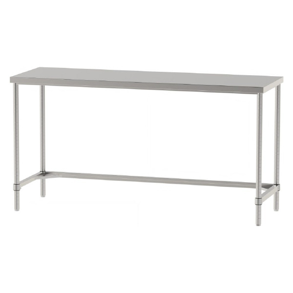 山金工業（株） ステンレスワークテーブル 固定式 H950 SUS304 コの字タイプ WTN ステンレステーブル（ＳＵＳ３０４）固定式 WTN-18060-H950