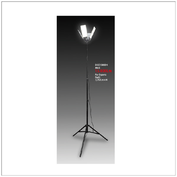 ＹＡＭＡＺＥＮ ペラペライト4灯スタンド式15000Lm YK ペラペライト４灯スタンド式１５０００Ｌｍ YK-PR15000-1