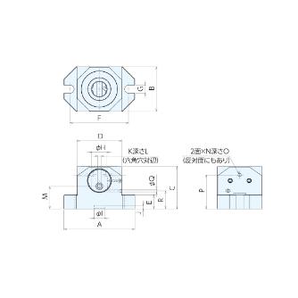 （株）ナベヤ ZPSクランプユニット サイドネジ式 ZPSCUM ＺＰＳクランプユニット　サイドネジ式 ZPSCUM2