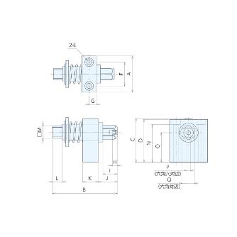 （株）ナベヤ ZPSクランプユニット サイドネジ式工具 ZPSCUM ＺＰＳクランプユニット　サイドネジ式工具 ZPSCUM1-E1