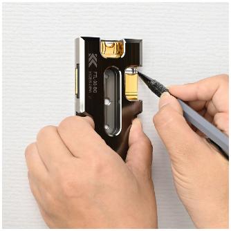 フジ矢（株） アルミ水平器 スイッチボックス用(黒金) FTL アルミ水平器（スイッチボックス用・黒金） FTL-93-BG