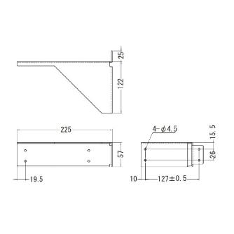 コーセル（株） 取付金具 F-PLA 取付金具 F-PLA300-2