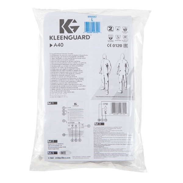 日本製紙クレシア（株） クリーンガード A40 ツナギフク クリーンガードＡ４０／大箱単位 68724 ﾂﾅｷﾞﾌｸ L ｻｲｽﾞ