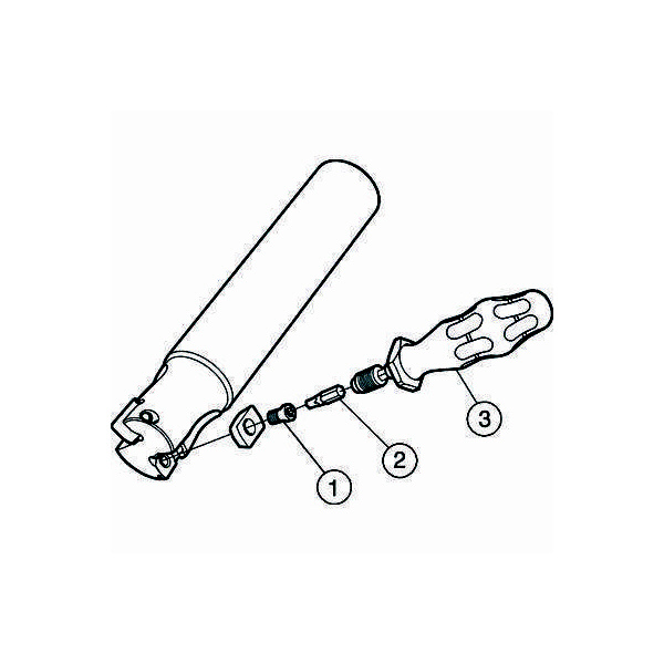 サンドビック（株） コロミルMS20 カッター コロミル　ＭＳ２０カッター　【Ｆ】 MS20D-R032A32-10L