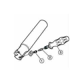 サンドビック（株） コロミルMS20 カッター コロミル　ＭＳ２０カッター　【Ｆ】 MS20D-R032A32-10M