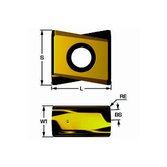 サンドビック（株） コロミルMS40 チップ MS40 コロミルＭＳ４０　チップ　【Ｃ】 MS40-130608M-M50 1220