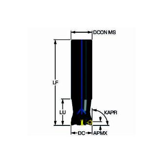 サンドビック（株） コロミルMS60 肩削りカッター MS60 コロミルＭＳ６０　肩削りカッター　【Ｆ】 MS60-AR032O32-11M