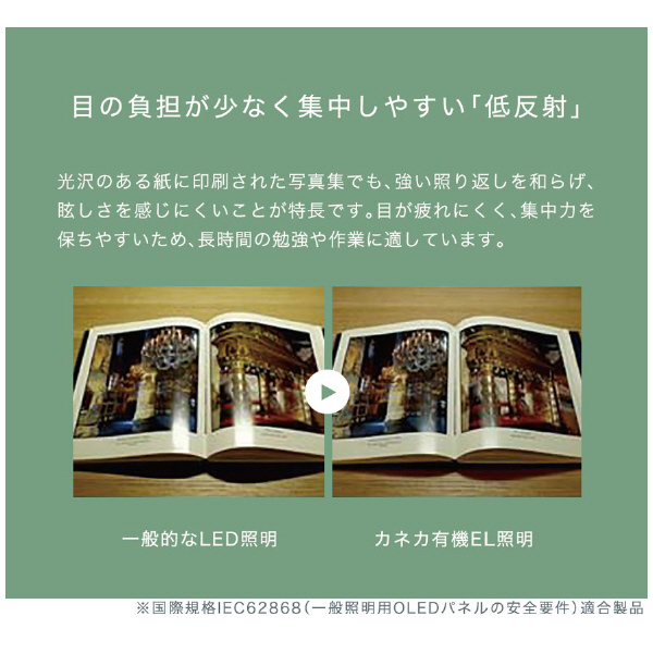 （株）カネカ OLEDデスクライト Study Slim Ｓｔｕｄｙ　Ｓｌｉｍ（白色） KK401