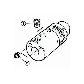 サンドビック（株） HSK 円筒シャンクアダプタ HT06-131 ＨＳＫ　円筒シャンクアダプタ　【Ｆ】 HT06-131-00132-40