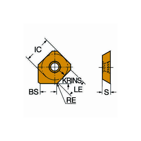 サンドビック（株） コロミル245 チップ R245 コロミル２４５　チップ　【Ｃ】 R245-12 T3 E-W 1220